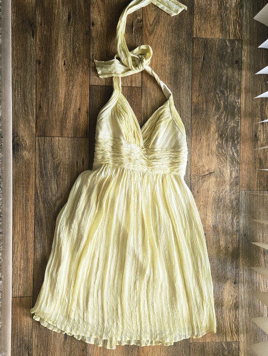 BCBGMaxAzria Dresses & Skirts - BCBG maxazria Silk Halter Dress